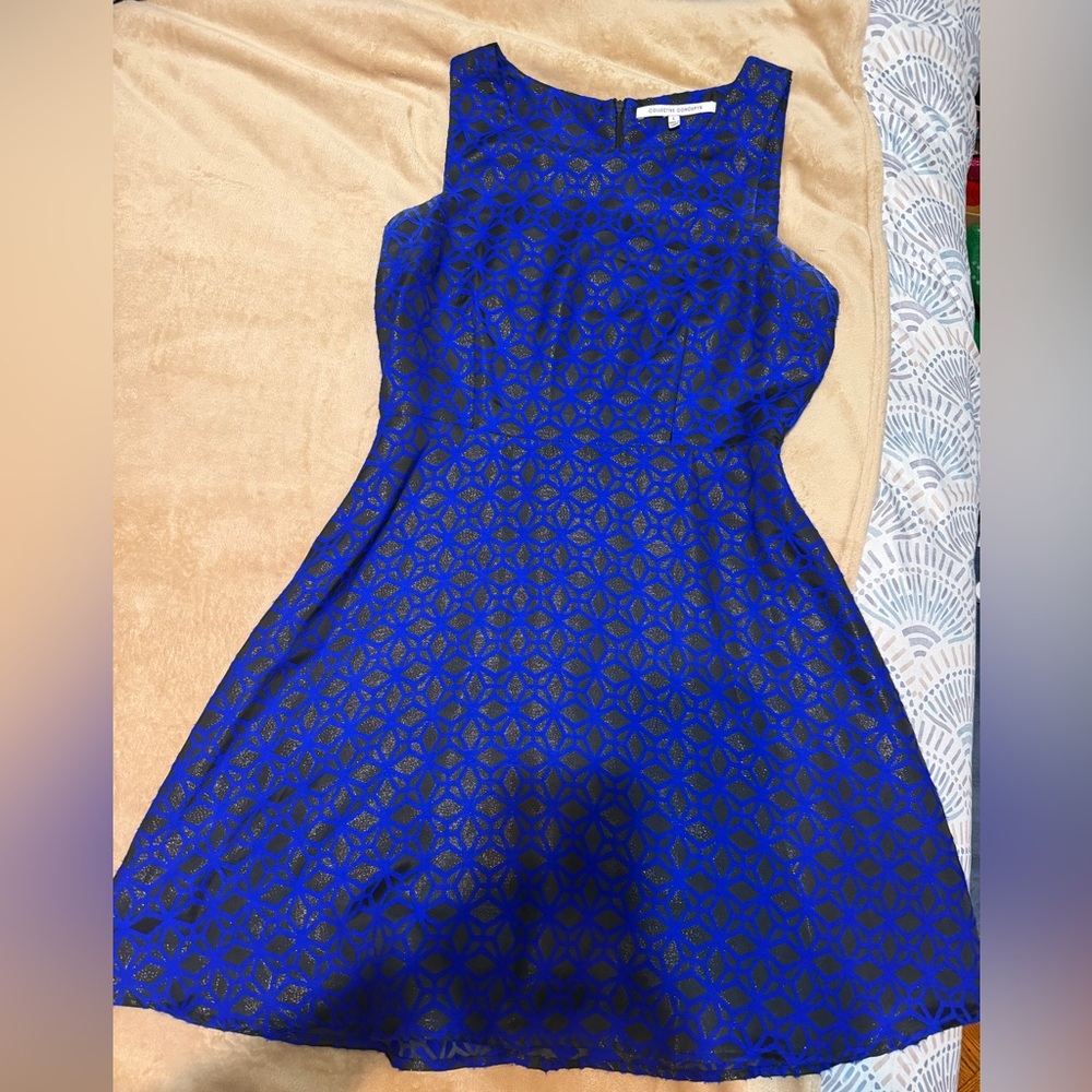 Collective Concepts Strapless Royal Blue Dress